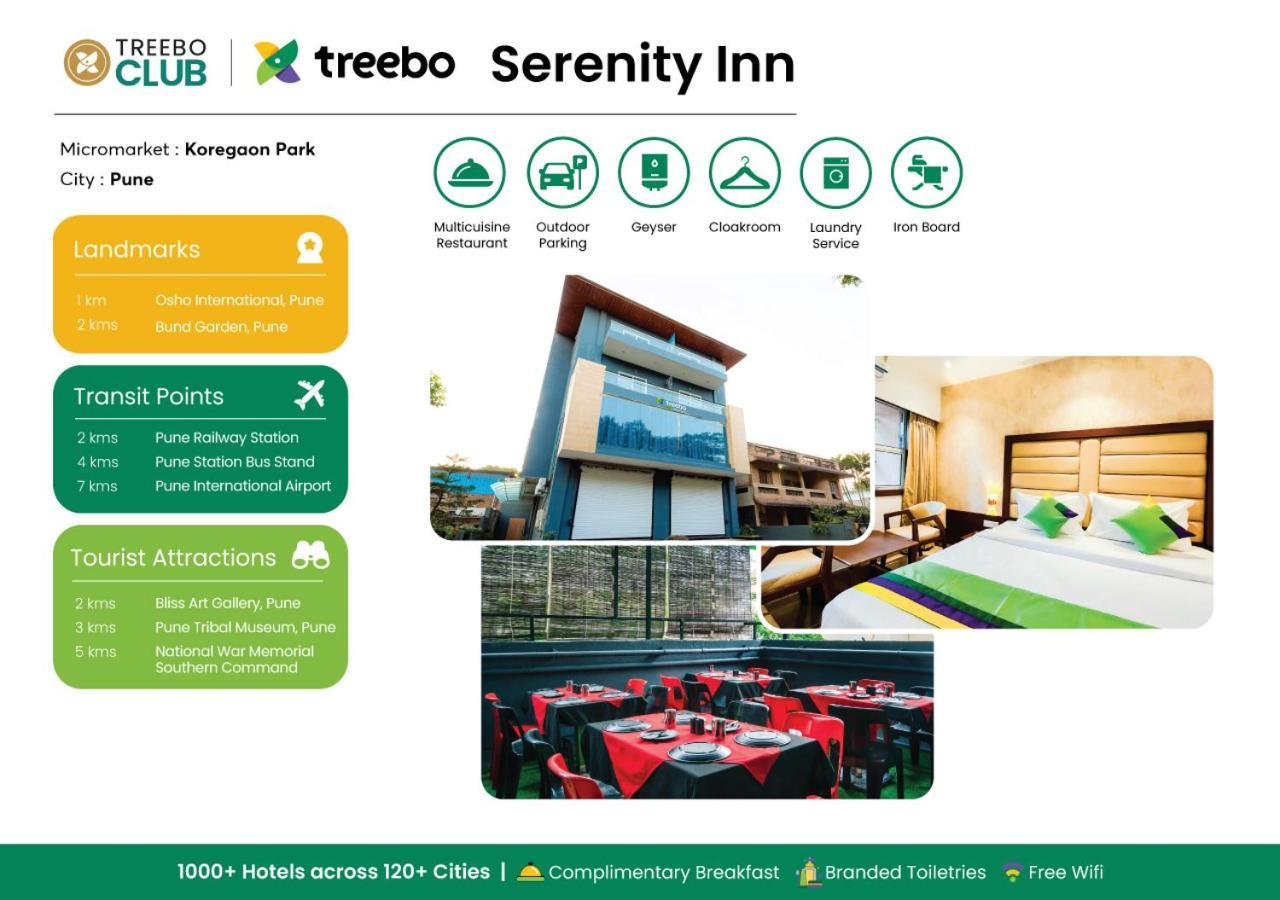Treebo Serenity Inn, Koregaon Park プネ エクステリア 写真